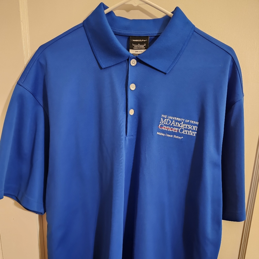Blue Polo Shirt Nike Golf